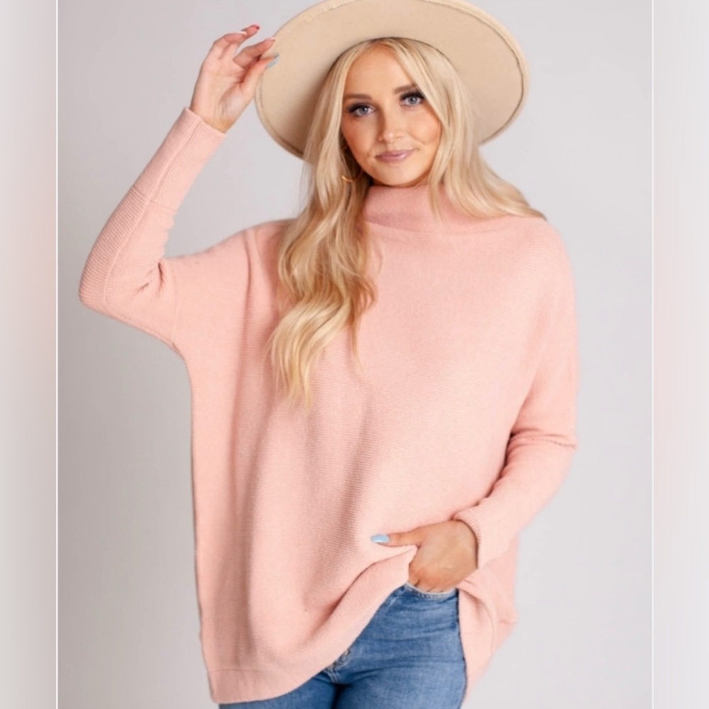 Free People Dusty Pink Ottoman Slouch Tunic size XS